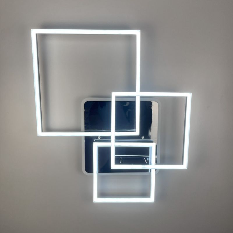 Світлодіодна люстра Ideal Lux Frame у хромованому корпусі