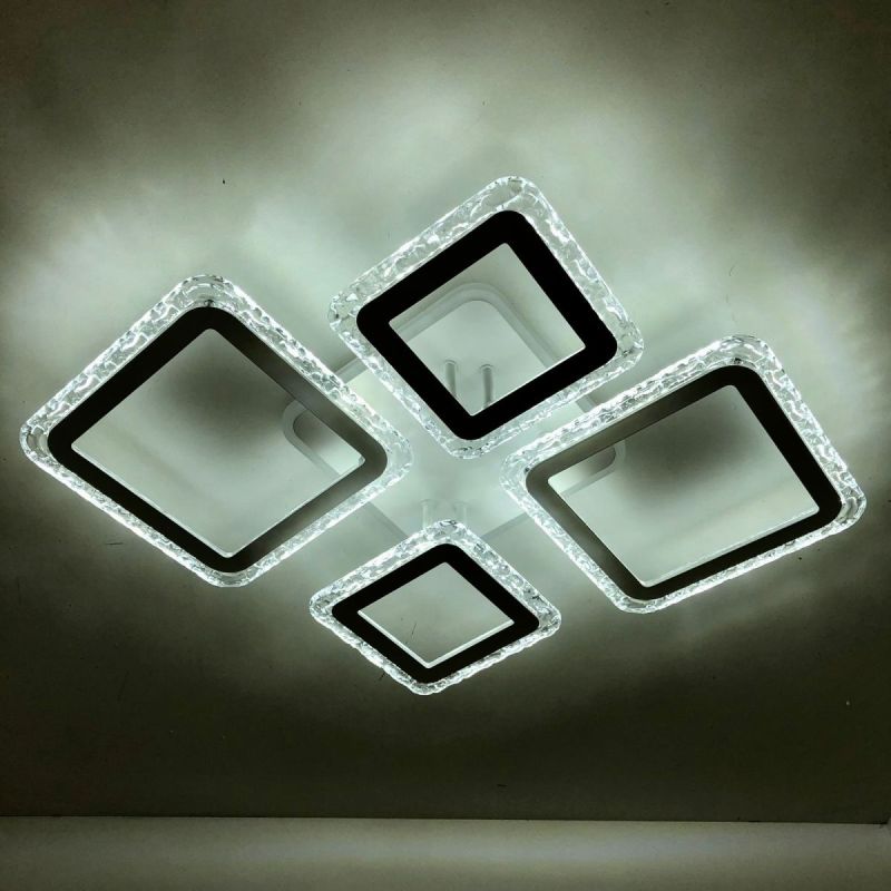 Люстра світлодіодна з пультом та додатком для телефону OVAL ICE RGB 75W