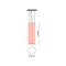 Мінімалістичний світильник у чорному корпусі з червоними нитками Ø37х113 см