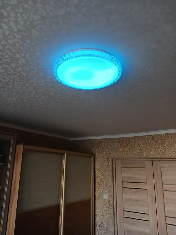 RGB смарт світильник з пультом CRYSTAL Ø 40 см зоряне небо 60W RGB
