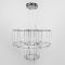Невагома срібна двоярусна люстра Ø 60 см