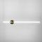 Led світильник Tube&Ball із латунною кулькою у двох формах
