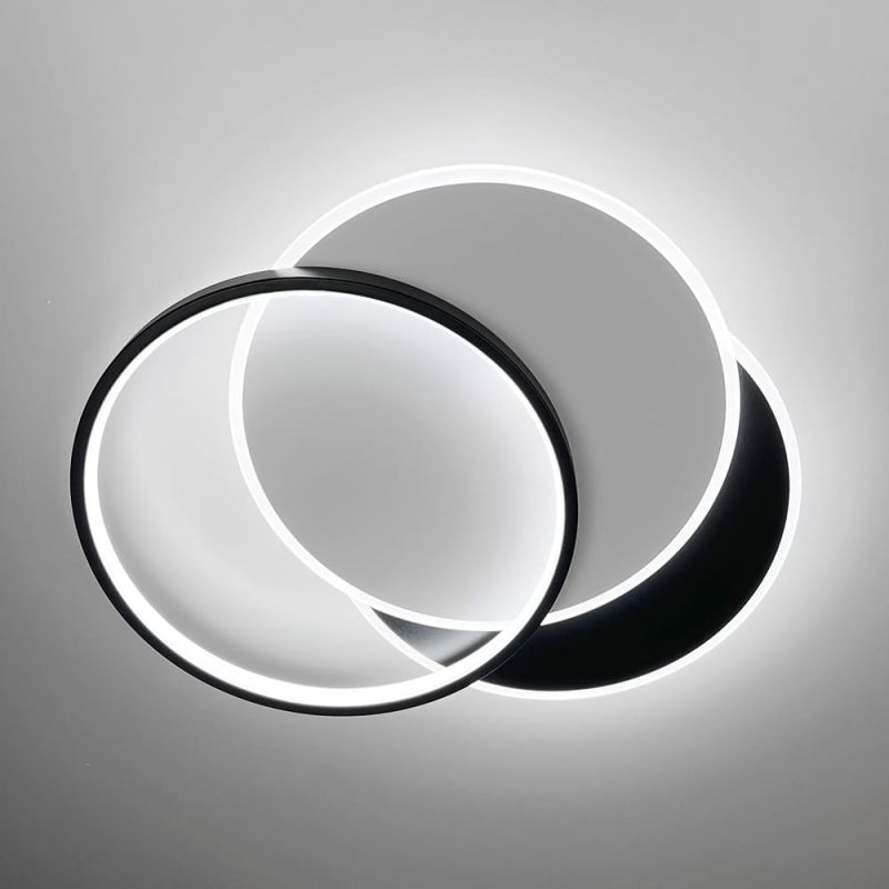 LED-світильник у чорно-білому корпусі 50х40 см