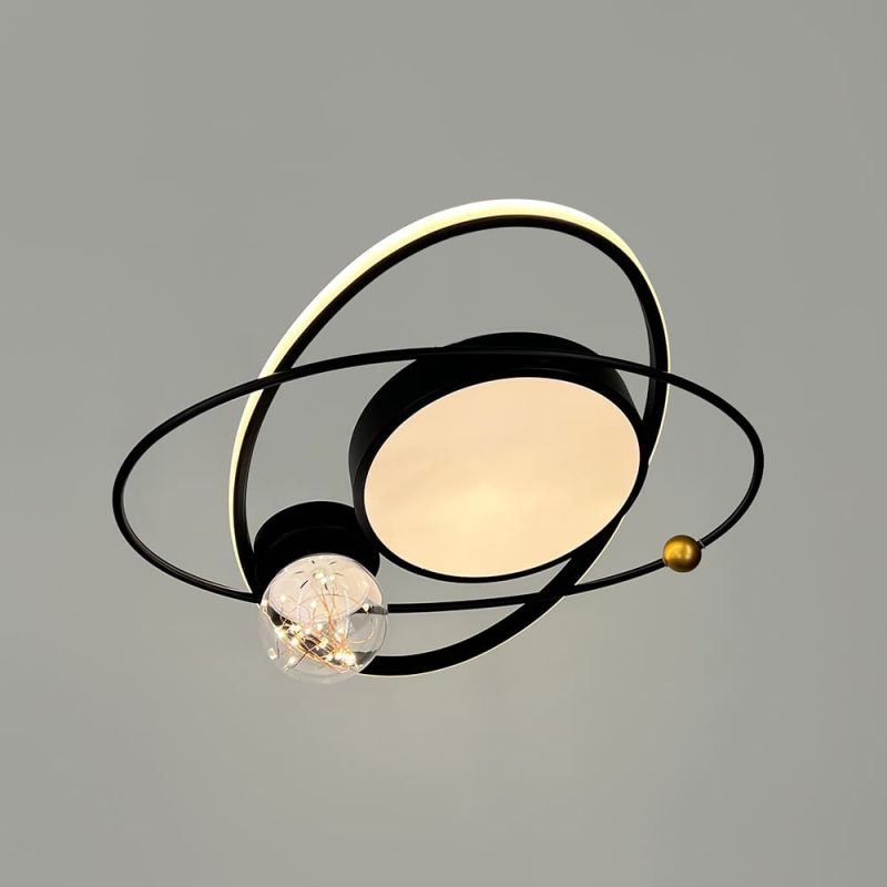 Люстра-орбіта з led гірляндою в плафоні Ø 60 см