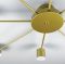 Стельовий LED світильник золотистого кольору