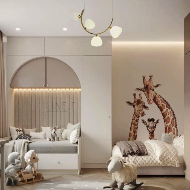 Вражаюча люстра MODERN FLORAL ARCH на 4 плафони