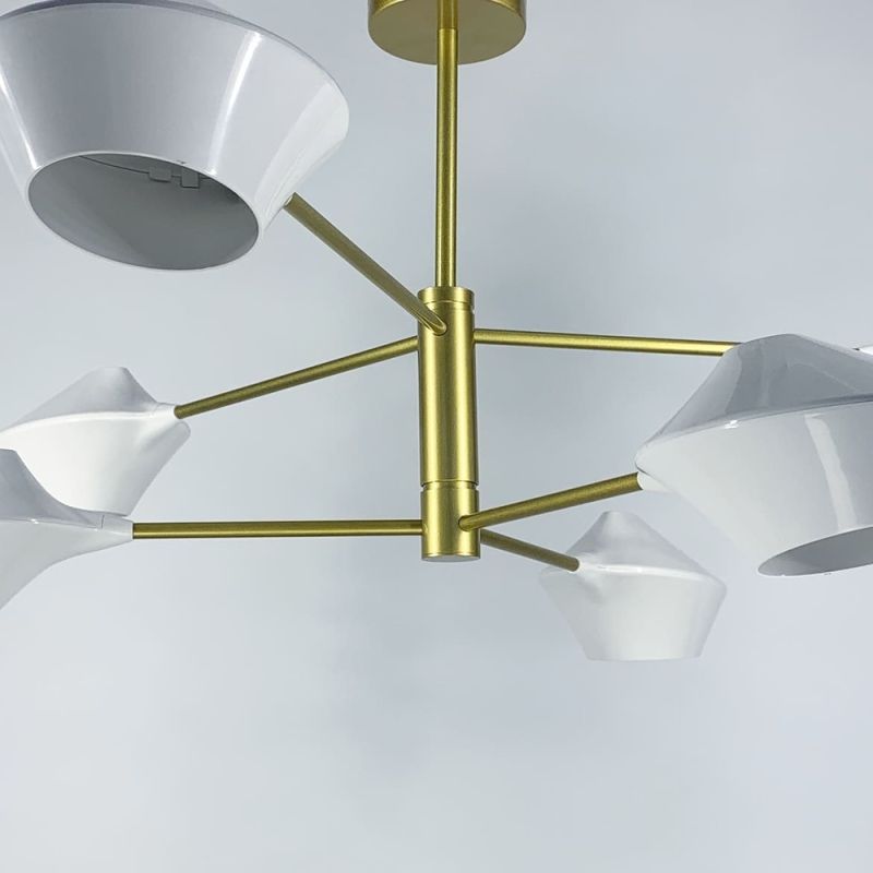 Стельова люстра Lumina Deco у золотому каркасі