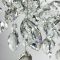 Вишукана срібна люстра DIAMINA з кришталевим камінням Ø 80 см