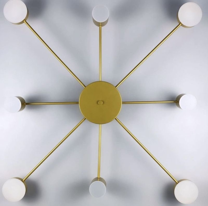 Стельовий LED світильник золотистого кольору