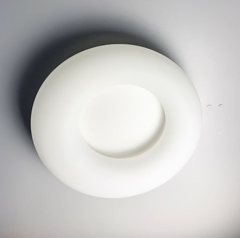 Стельова LED люстра із білою серединою Ø 47 см