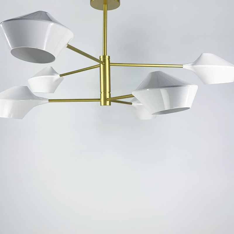 Стельова люстра Lumina Deco у золотому каркасі