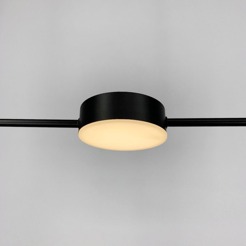 Видовджена чорна люстра LUMINA LUX