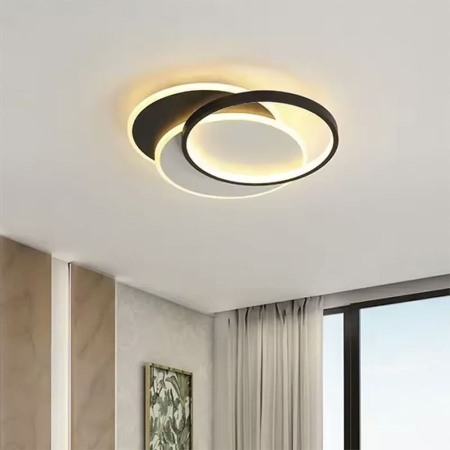 LED-світильник у чорно-білому корпусі 50х40 см