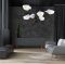 Стельова люстра Lumina Deco у чорному каркасі