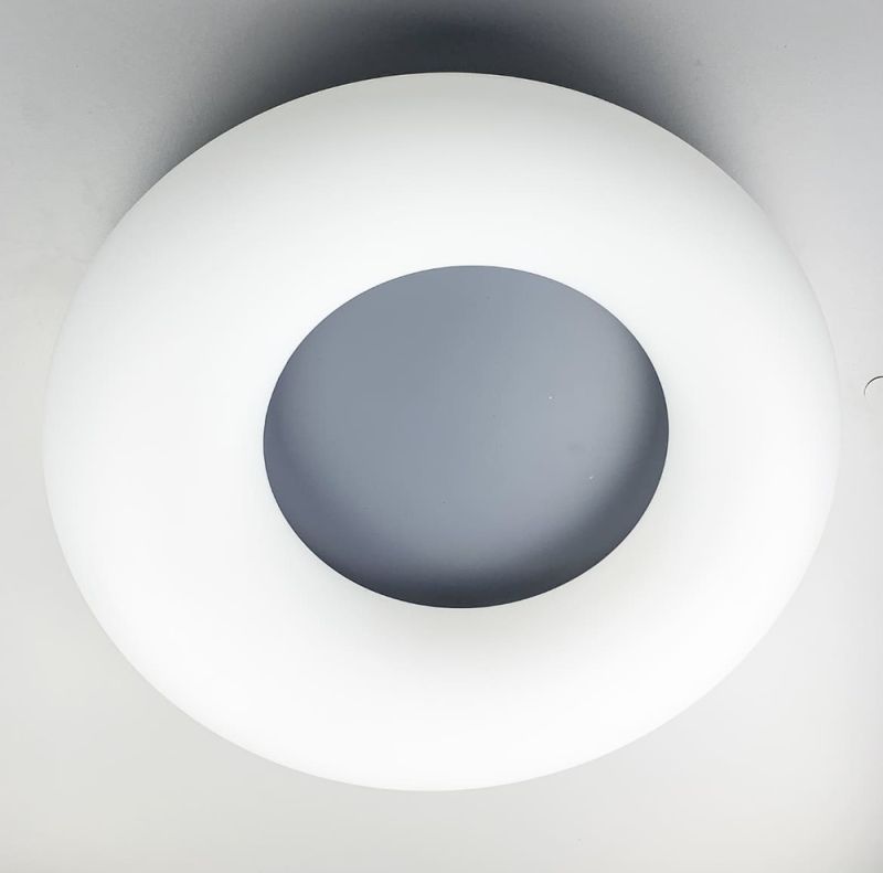 Стельова LED люстра із сірою серединою Ø 47 см
