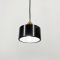 Латунний підвіс із чорним мармуровим плафоном Ø 15 см
