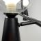Чорна видовжена люстра ABELINA з 3-ма подвійними плафонами на 2 джерела світла