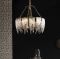 Дизайнерська люстра із прозорими скляними пластинами Ø 60 см