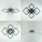 Люстра світлодіодна з пультом та додатком для телефону OVAL ICE RGB 120W чорна