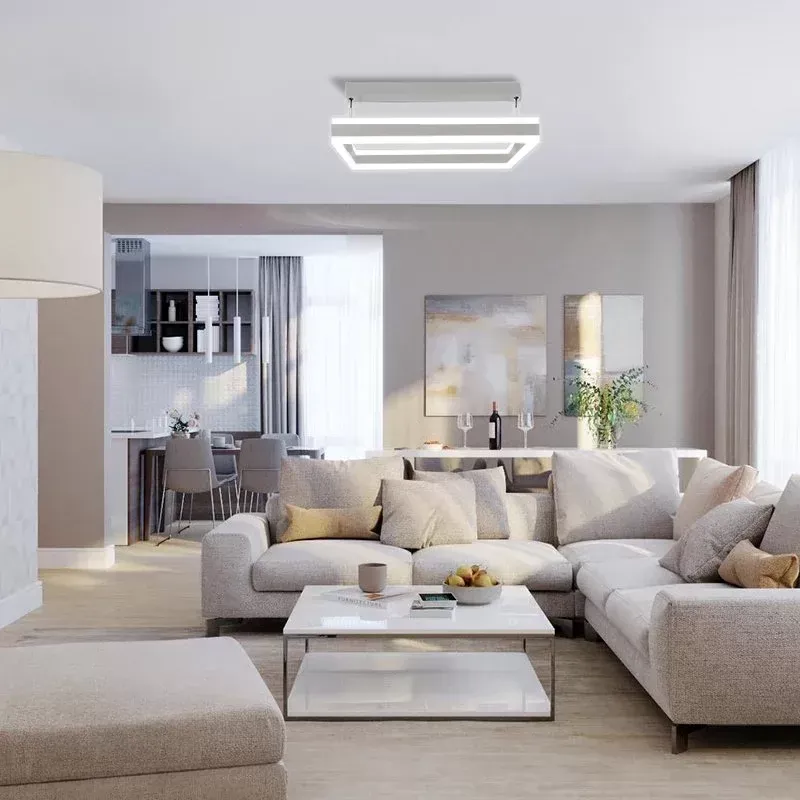 Люстра підвісна світлодіодна з пультом STELLA 100W GREY 