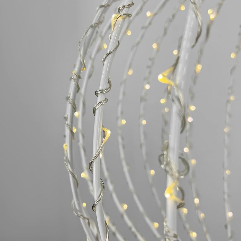 Led-світильник із підвісною каркасною сферичною конструкцією Ø40х45 см 