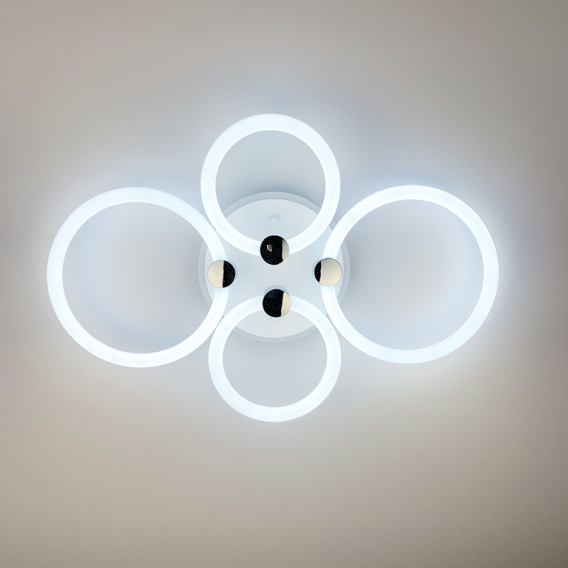 LED люстра з кільцями, що розсіює світло на 360°