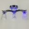 Хромована люстра на 3 плафони Е14 з RGB