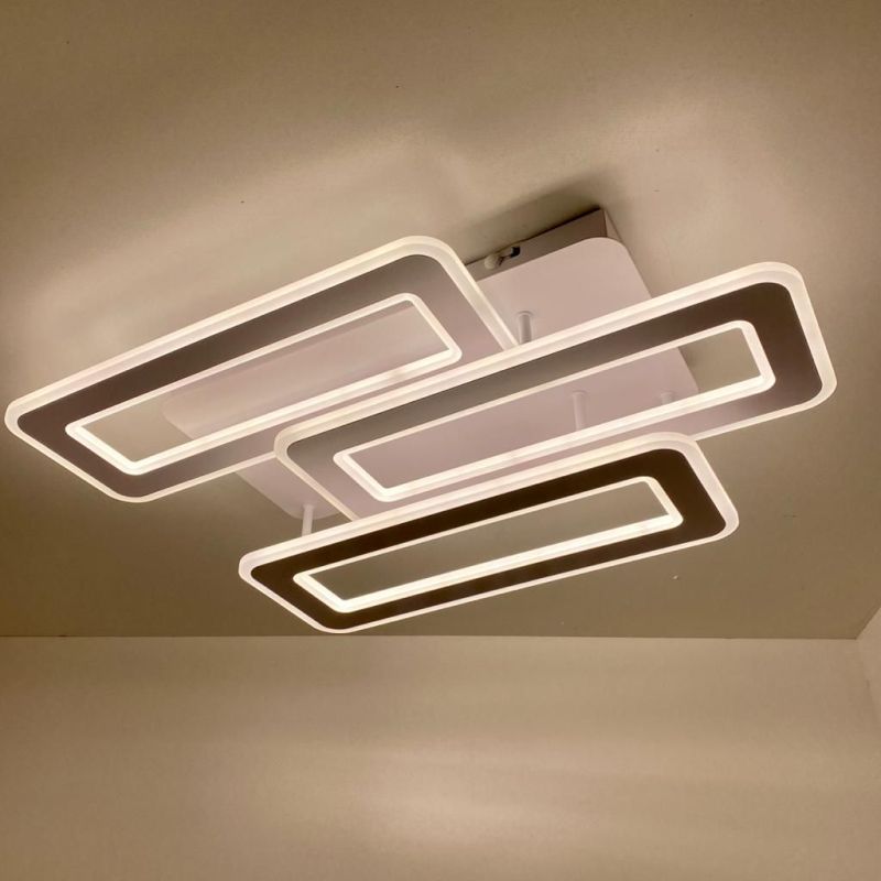 Світлодіодна люстра з пультом та мобільним додатком TRIPLEX DOUBLE 110W