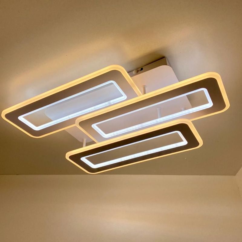 Світлодіодна люстра з пультом та мобільним додатком TRIPLEX DOUBLE 110W