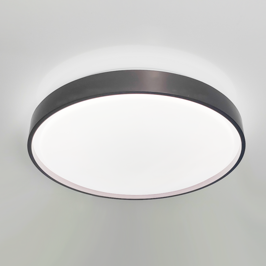 LED смарт світильник  ATLAS матовий 30W чорний метал IP40