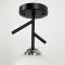 Світильник в чорному корпусі із білим плафоном
