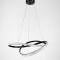 Сучасна підвісна LED люстра із закрученим каркасом