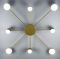 Стельовий LED світильник золотистого кольору