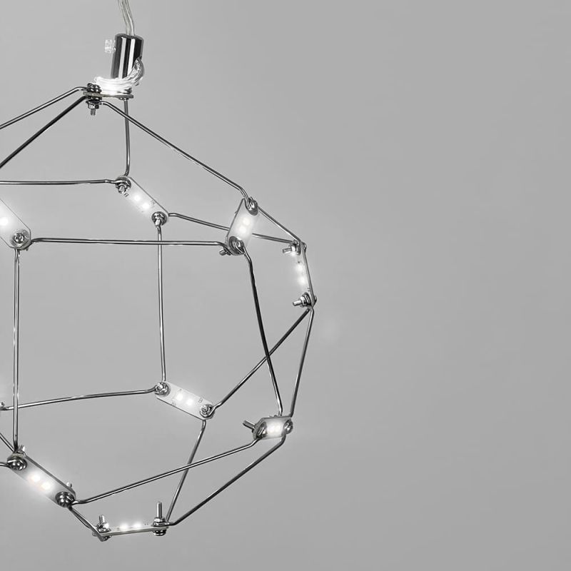 Led-світильник із підвісною каркасною конструкцією Ø20х30 см 