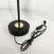 Чорна лампа з білим плафоном на два джерела світла