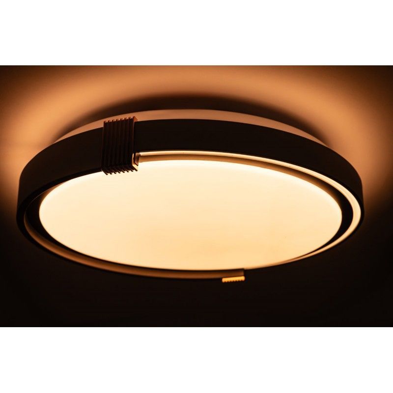 LED Світильник COLISEUM матовий 60W Ø 39.5 см 3000К-6500К з ДК білий з чорним