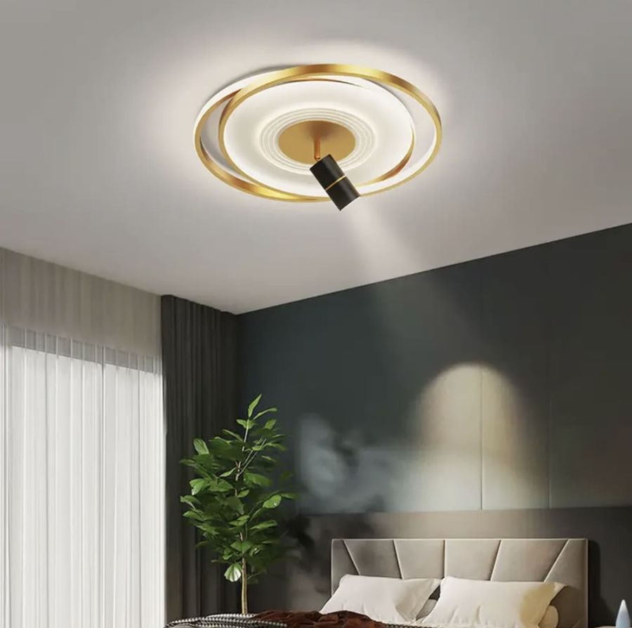 Стельова LED люстра круглої форми