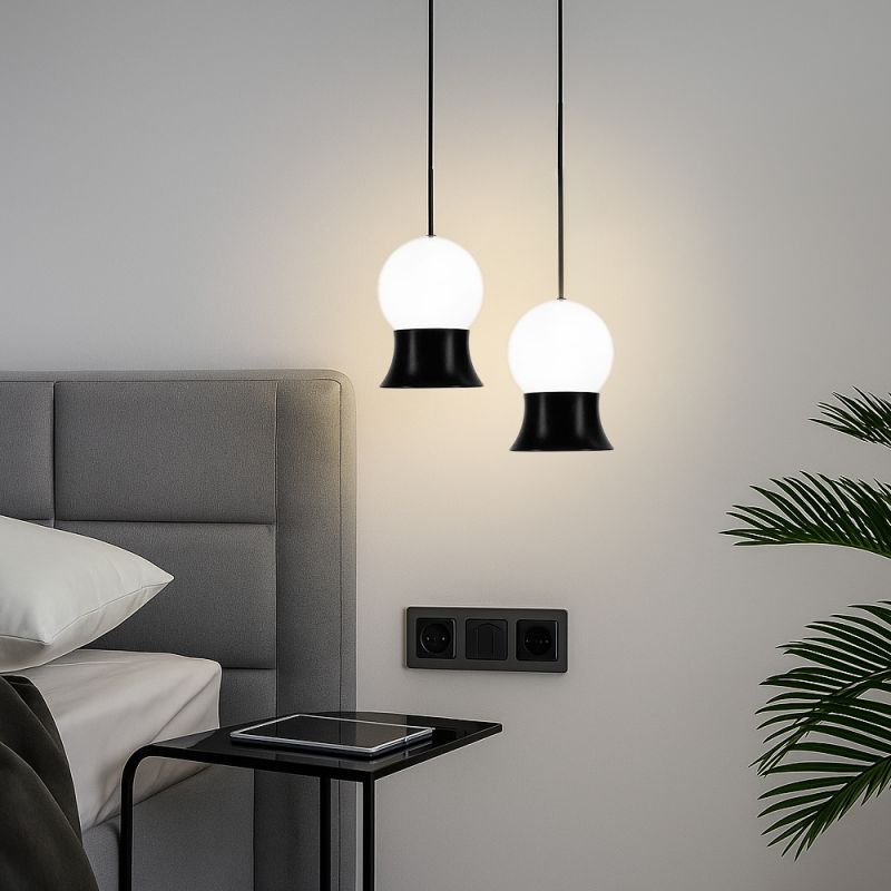 Підвісний світильник Fuji LED у чорному корпусі