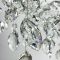 Вишукана срібна люстра DIAMINA з кришталевим камінням Ø 100 см