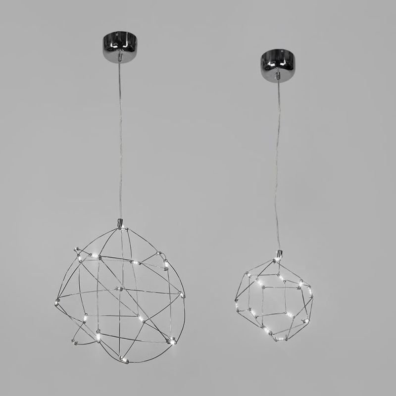 Led-світильник із підвісною каркасною конструкцією Ø35х50 см 