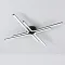 Світлодіодна чорна люстра з пультом ESTA 70 Вт 4DL Ø 77 см