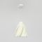 Світильник із білим фігурним квіткоподібний абажуром Ø25х28 см