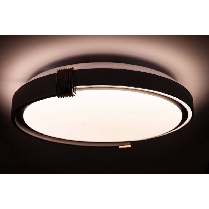 LED Світильник COLISEUM матовий 60W Ø 39.5 см 3000К-6500К з ДК білий з чорним