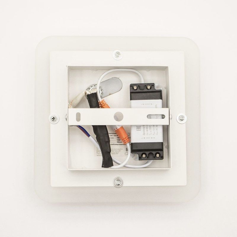 Світильник світлодіодний настінний, бра GEOMETRIA SQUARE 12W WHITE