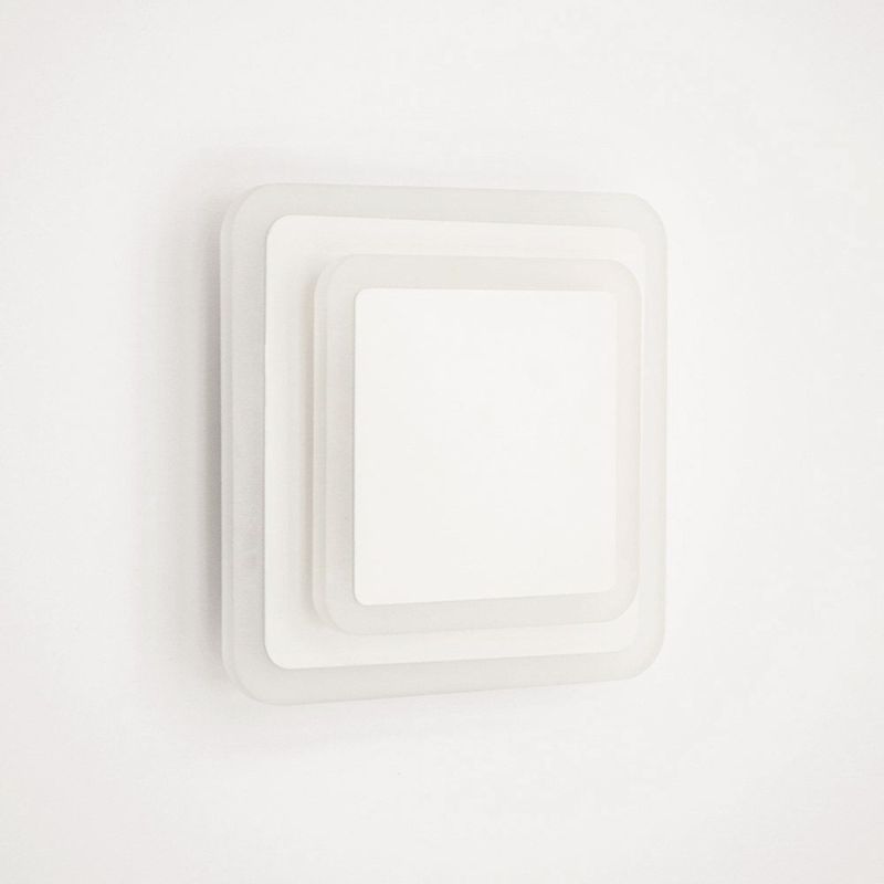 Світильник світлодіодний настінний, бра GEOMETRIA SQUARE 12W WHITE