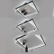 Люстра світлодіодна чорно-біла з пультом та 2 спотами GEOMETRIA 100W 2S