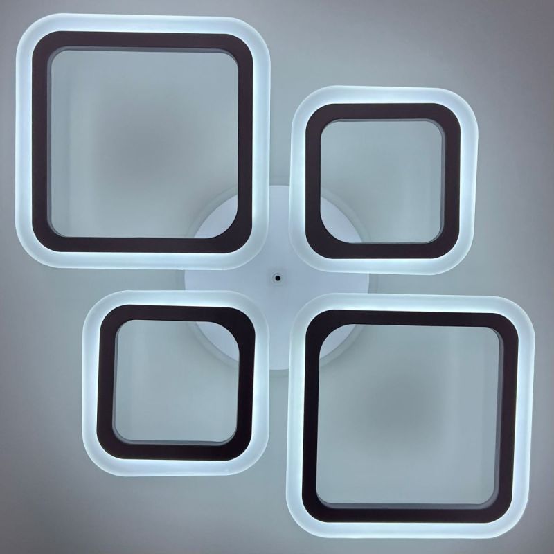 Люстра світлодіодна з пультом OVAL RGB 60W 4S1R біла