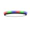 LED світильник стельовий MILLENNIUM RGB підсвідка чорний круг 38W з пультом