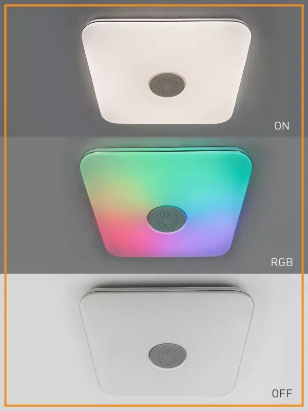 RGB смарт світильник з пультом та bluetooth колонкою MUSIC 80W