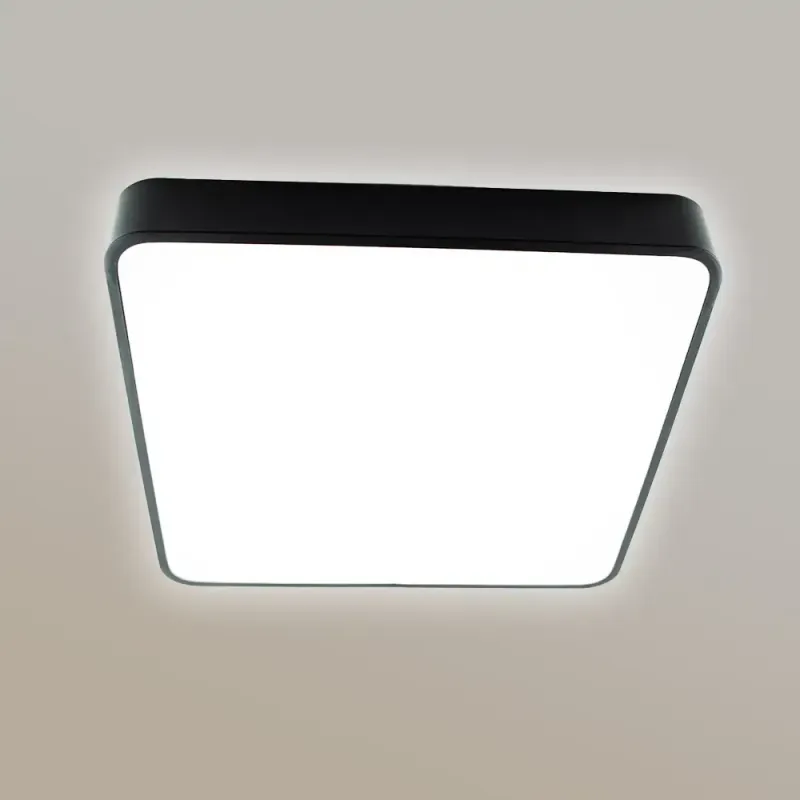 Світлодіодна люстра ONIX 90W квадрат чорного кольору